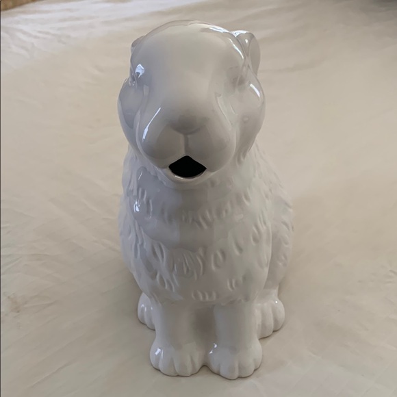 White Ceramic Rabbit Pitcher - Picture 2 of 3